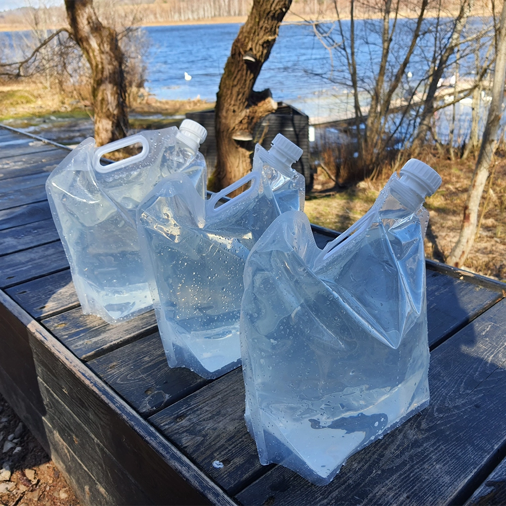 Jerrican En Plastique De 5 Litres - Bidon De Stockage Pour Liquides (Essence, Eau, Huile, Etc.)