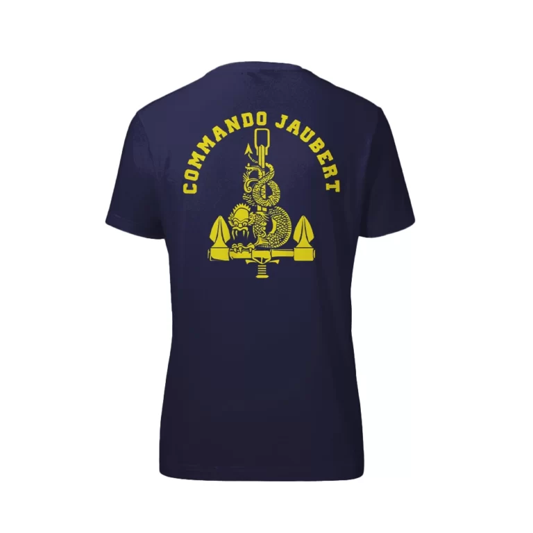 Tee Shirt Commando Jaubert Bleu Marine Dos