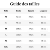 Guide des tailles t-shirt