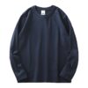 T-Shirt Militaire Manches Longues Bleu Marine Coton Épais