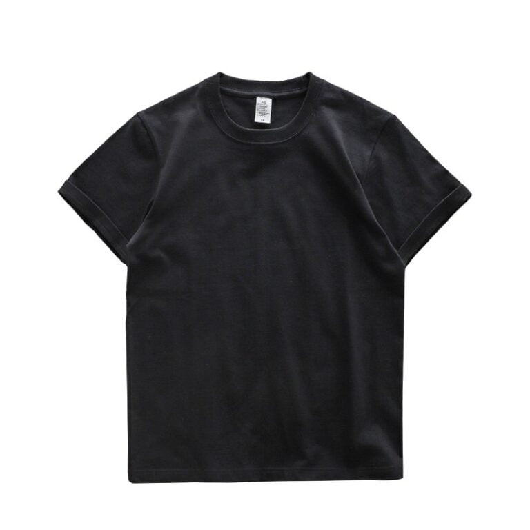 T-Shirt Militaire Noir Coton Épais