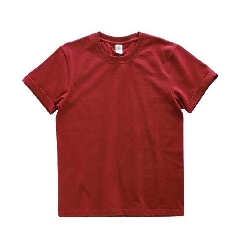 T-Shirt Militaire Rouge Coton Épais