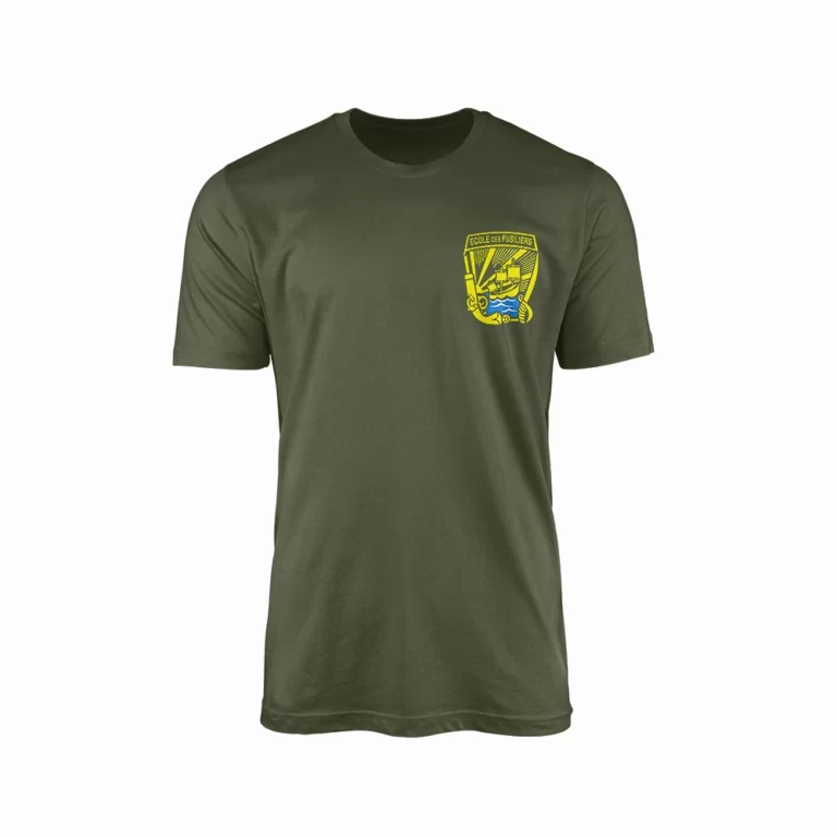Tee Shirt École Des Fusiliers Marins vert devant