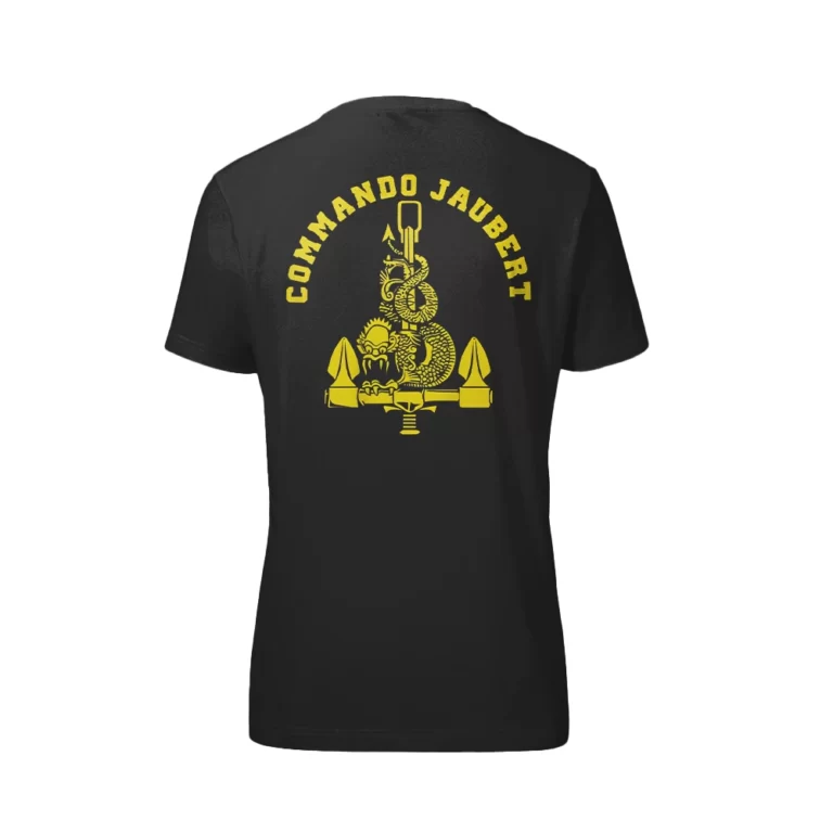 Tee Shirt Commando Jaubert Noir Dos
