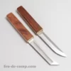 Double Couteau Japonais manche fourreau