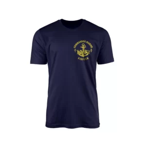 T-Shirt Commando Marine Kieffer Bleu Marine Face