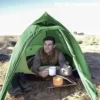 tente ultra légère 1 place verte moins de 2 kg